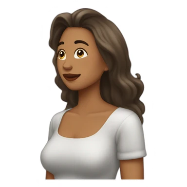 Mujer bajita hombre alto beso sticker