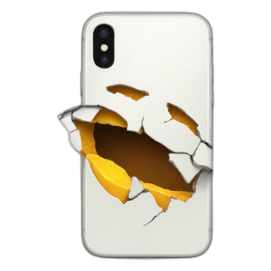 broken iphone sticker