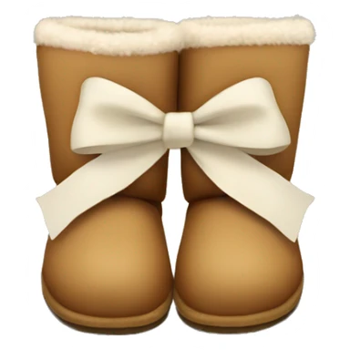 uggs with a bow sticker