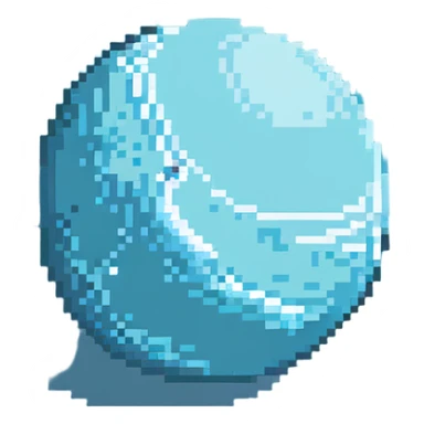 icy blue Uranus planet sticker