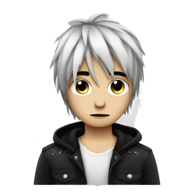 Emo hairstyle boy sticker