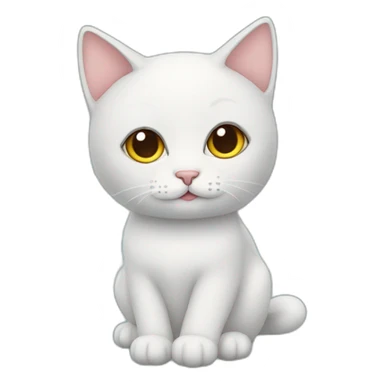 Cat with Angel wing sticker