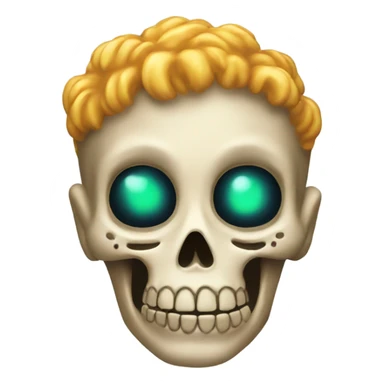 Una calavera explotando sticker