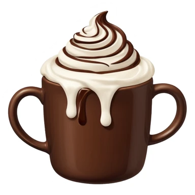 Cioccolata calda aestetich senza faccia sticker