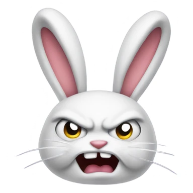 angry bunny sticker