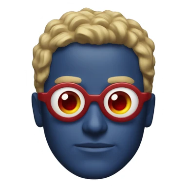 homelander with laser red eyes sticker