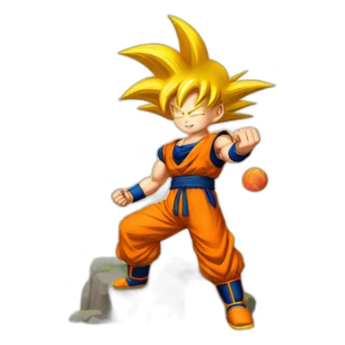 goku writes journal sticker