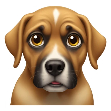 dog scared as fuck sticker