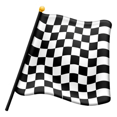 racing flag, checkered, cute, rounded sticker