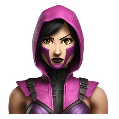 frightened Mileena Mortal Kombat X sticker