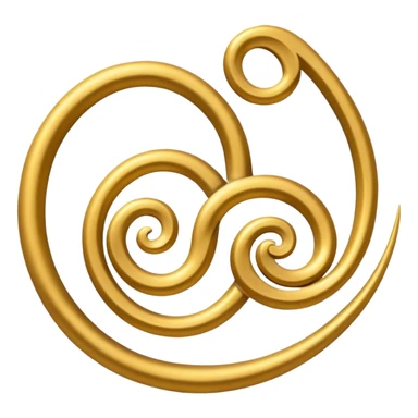 triple-spiral symbol sticker