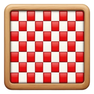 checker board mix with black and white and red sticker