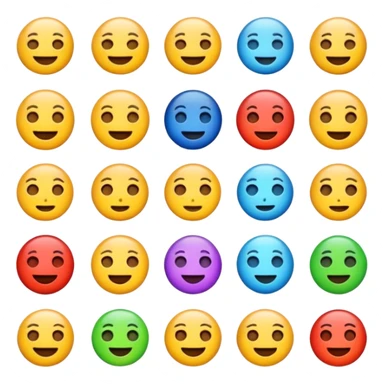 Non-obvious emoji for advertising sticker