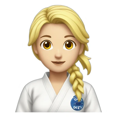 judoka-girl-blond sticker