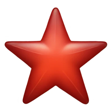 Red star with red circle sticker