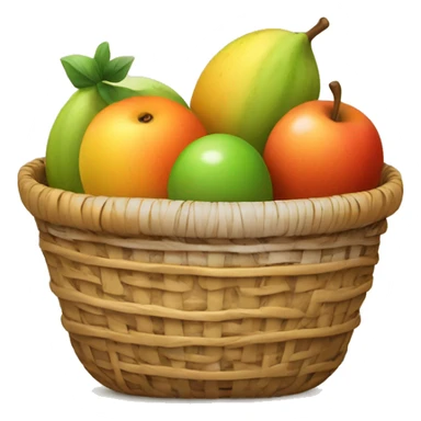 Fruit with basket sticker