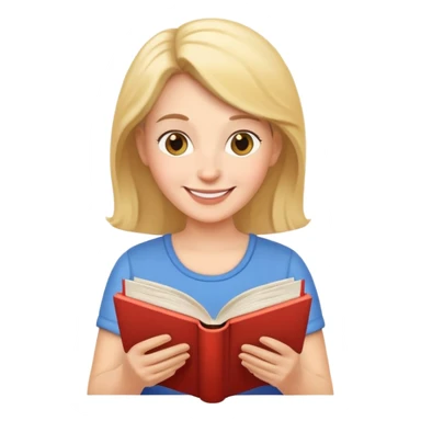 mom reading book sticker