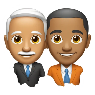 Obama & Narendra Modi as a friend  sticker