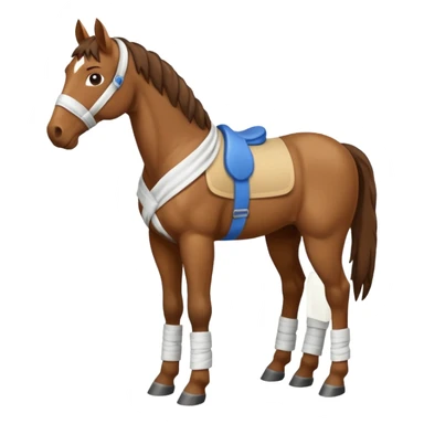 horse bandaged leg sticker