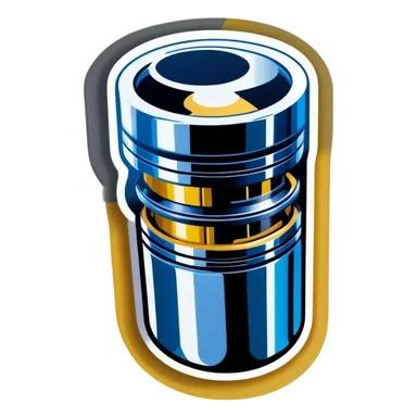 engine piston sticker