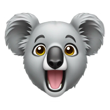hyped koala sticker