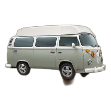 Autumn Tree behind a Campervan  sticker