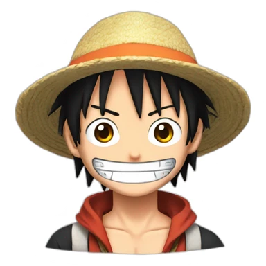 Luffy dans le style de naruto sticker