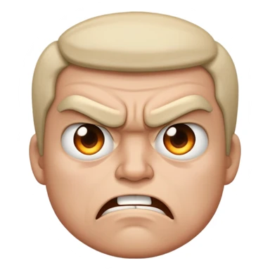 A face that is super mad sticker