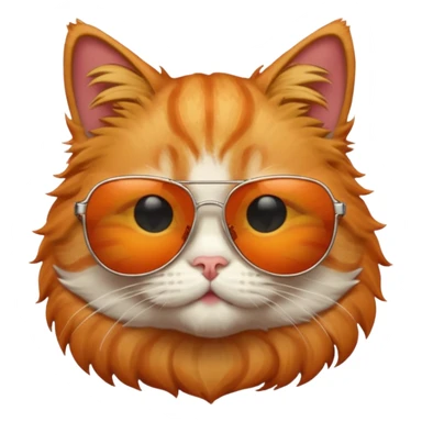 Cat with sunglasses sticker
