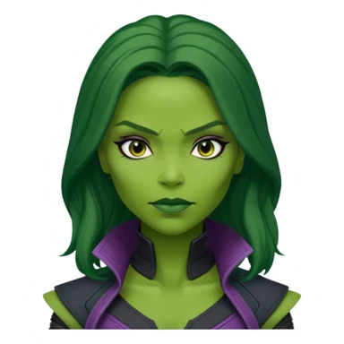gamora from Guardians of the Galaxy movie sticker