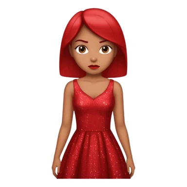 red glitter administrator sticker