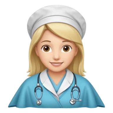 Nurse with blanket sticker