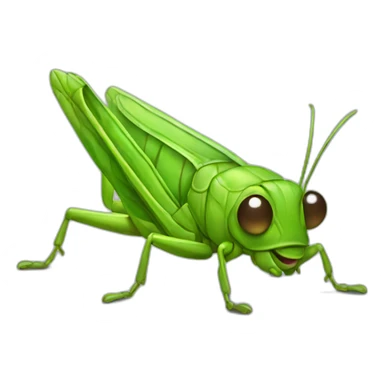 cute grasshopper sticker