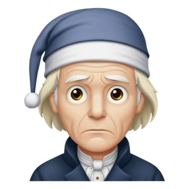 scrooge with frown sticker