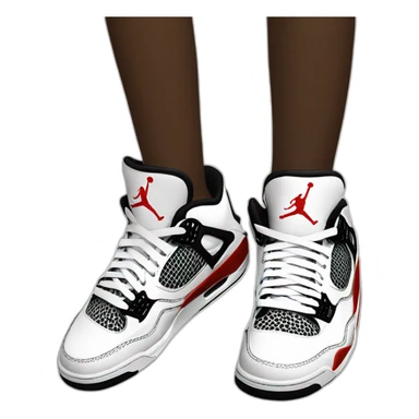 Monkey wearing Jordan 4 on its feet sticker