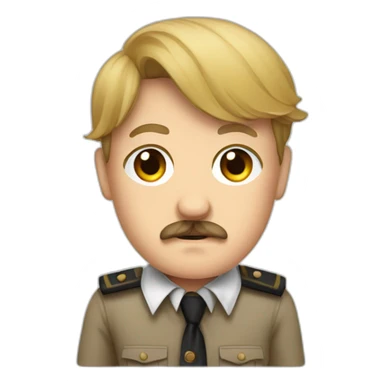 Hitler en avec une chemise sticker