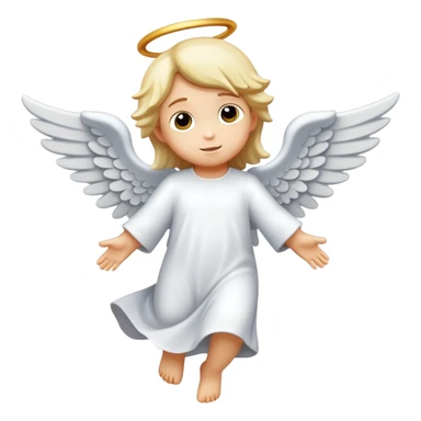 little flying angel kid made in stone sticker