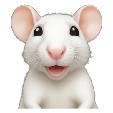 Albino rat sticker