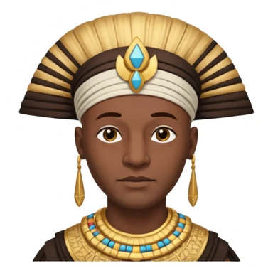 bald black man egypt sticker