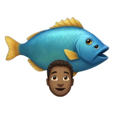 Jonah inside the big fish sticker