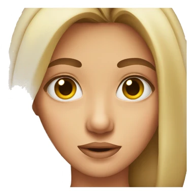 Girl rolling eyes sticker