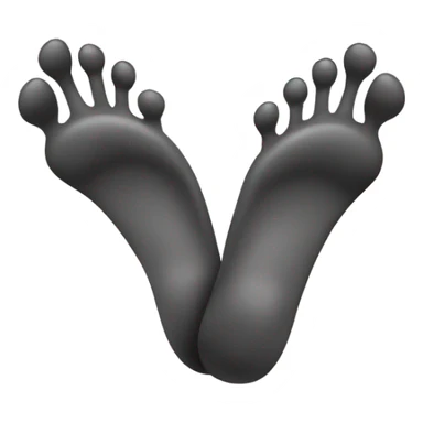 Feet in air sticker