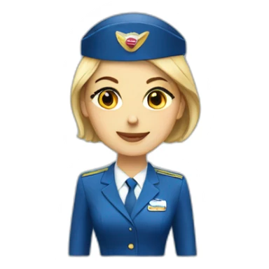 Air-hostess sticker