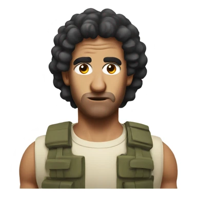 Make the sheep look like Rambo sticker