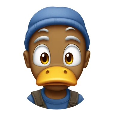 poor donald duck sticker