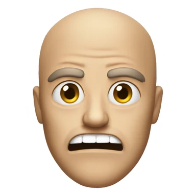 A vengeful face sticker