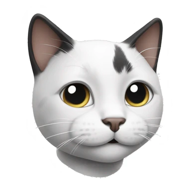 Black and white cat, like Felix smiling  sticker