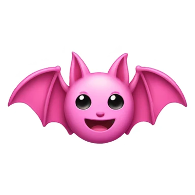 Pink bat  sticker