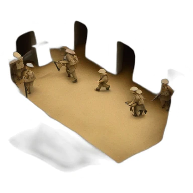 World war 1 trenches sticker