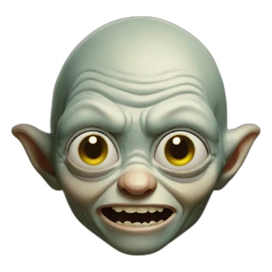 Gollum winking sticker